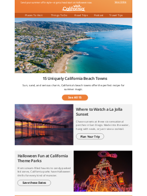Visit California - 🏖️ Sandy Toes & Sunset Goals! 15 Beach Towns That Bring all the Vibes