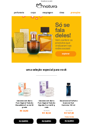 Natura (Brazil) - Os favoritos da internet estão aqui!