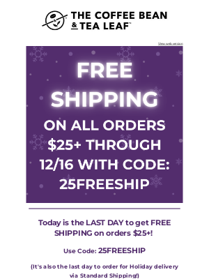 🎉⭐ FREE SHIPPING On All Orders $25+ ENDS TODAY! ⭐🎉