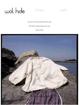 Wol Hide - Memorial Day Weekend Sale