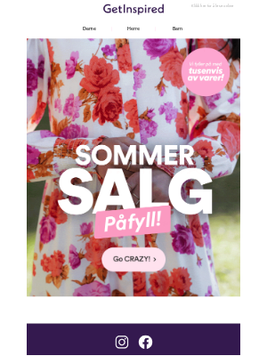 Get Inspired (Norway) - Nå: Gigantisk påfyll opptil 70% 😍 🍉