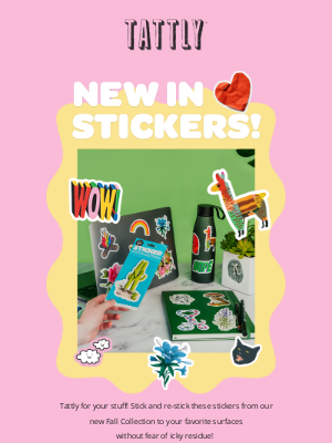 Tattly - New in Tattly Vinyl Stickers! 🔥