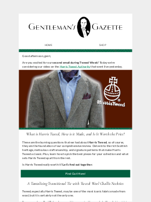 Gentleman's Gazette - Think You Know Harris Tweed? 🐑