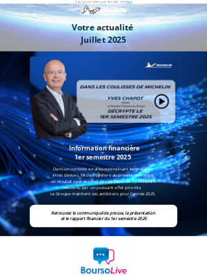 Michelin Group - Votre actualité de Juillet 2025