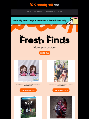 Crunchyroll - New Pre-Orders Have Arrived!