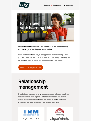 edX - Roses are red, violets are blue, here’s some educational offerings for you.