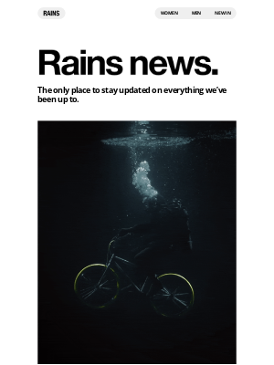 Rains - Riding a bike underwater?