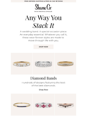 Shane Co. - Bands for 'I do' day — or any day