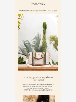 Paravel - TODAY ONLY | Up to 40% Off + 15% Off Cabana Totes