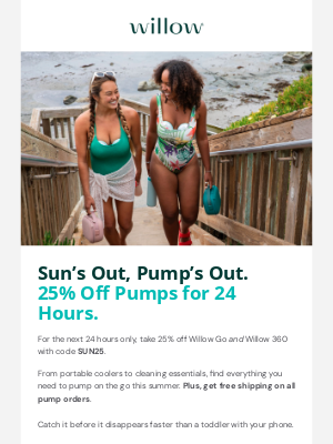 Willow Pump - Only 24 Hours Left...