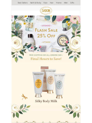 Sabon NYC - ⚡️ Final Hours to Save 25% Sitewide! ⚡️