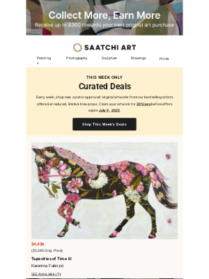 Saatchi Art - This Week’s Curated Deals