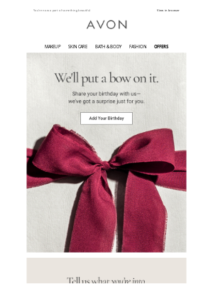 Avon - Let's Celebrate You! 🎂