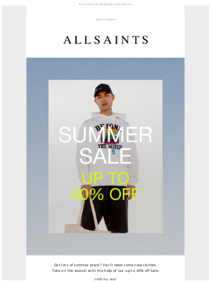ALLSAINTS (UK) - Sale favourites: up to 40% off