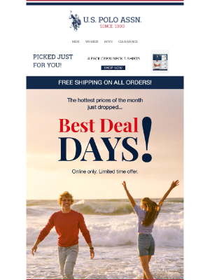 U.S. Polo Assn. - 🔥 Best Deal Days are HERE! Starting at just $4.99!