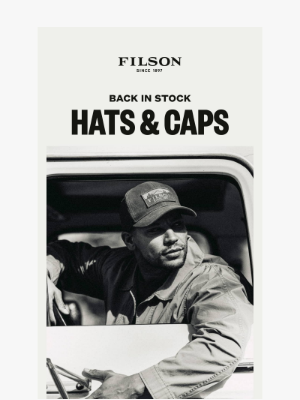 Filson - Hat Shop Restock Roundup