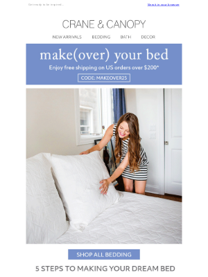 Crane & Canopy - Make(over) Your Bed, plus FREE shipping!