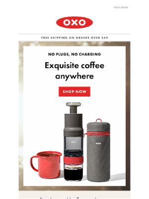 OXO - Take your coffee camping