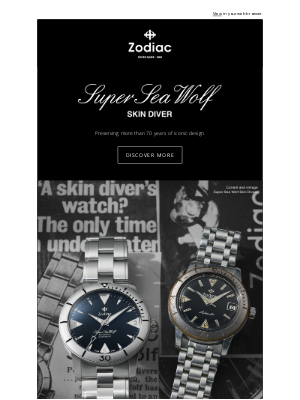 Zodiac Watches - Throwback Thursday: Super Sea Wolf Skin Diver