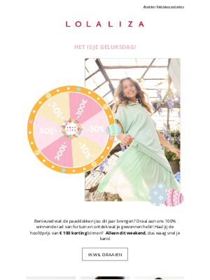 Lola Liza (Belgium) - Draai aan ons rad & win tot wel € 100 korting! 🐣