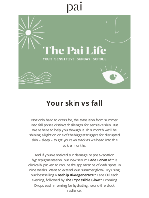 Pai Skincare - Time for your Sunday scroll