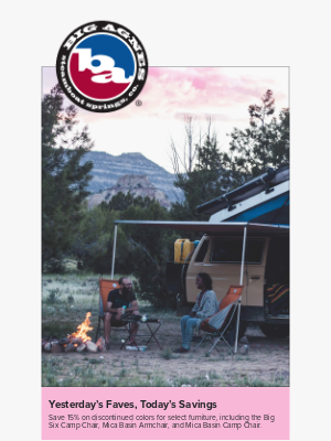 Big Agnes - Take a Load Off with Great Chair Savings