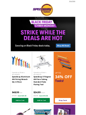 Speedway Motors - The Biggest Deals of the Year Are Here
