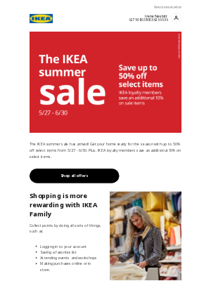 IKEA - Final days to save up to 50% off select items 🌞