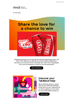 Coca-Cola - michael, celebrate special moments