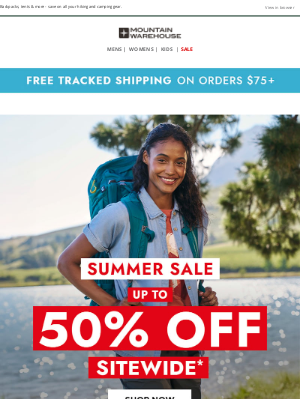 Mountain Warehouse - Up To 50% Off Everything | Save On Hiking Essentials!