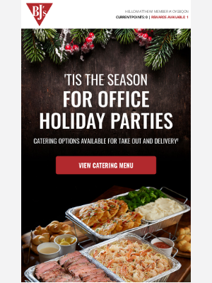 BJs Restaurants - Planning a Holiday Party?