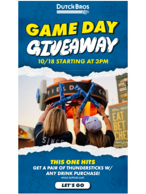 Dutch Bros. Coffee LLC - Giveaway Today 🙌 💥 🏈