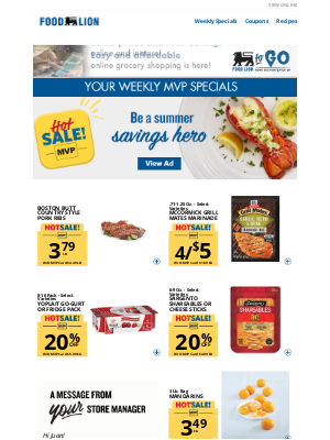 Food Lion - Your MVP Weekly Specials have arrived!