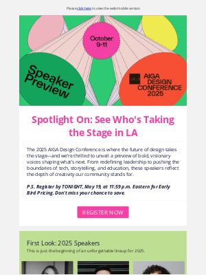 AIGA - First Look at the 2025 AIGA Design Conference Speaker Lineup
