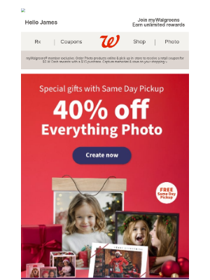 Walgreens - Just for you: 40% off Everything Photo 