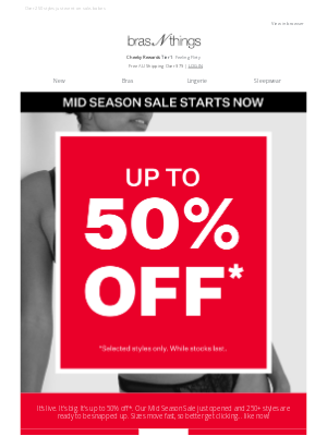 Bras N Things (Australia) - Up to 50% OFF* starts NOW 🚨