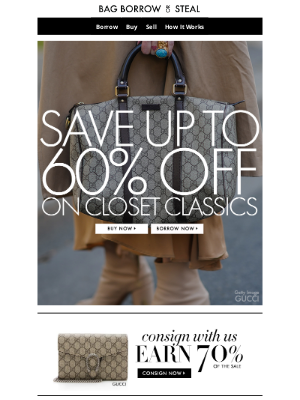 Bag Borrow or Steal - SAVE Up to 60% Off on Closet Classics