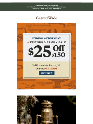 Garrett Wade - [Friends & Family Sale] $25 Off!