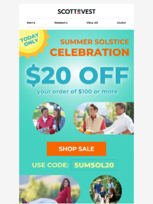 Scottevest - Summer Solstice Savings