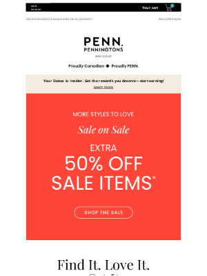 Penningtons - OMG WHAT? Our Sale is On Sale!! 🤯
