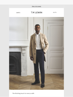 T.M.Lewin (United Kingdom) - New In: Coats for the season ahead