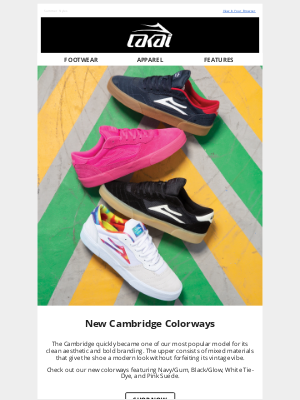 Lakai Footwear - Shop New Cambridge Colorways!