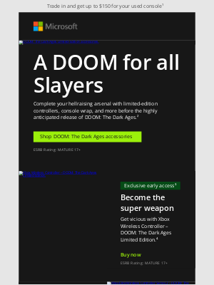 Microsoft - Elevate your game with exclusive DOOM: The Dark Ages accessories