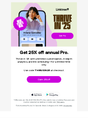 Linktree (Australia) - 🎁 Get 25% off annual Pro