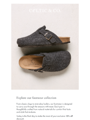 Celtic & Co - Effortless footwear, crafted for every step