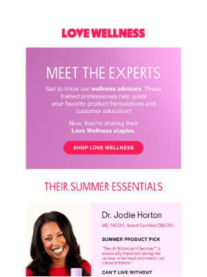 Love Wellness - Get to know our experts