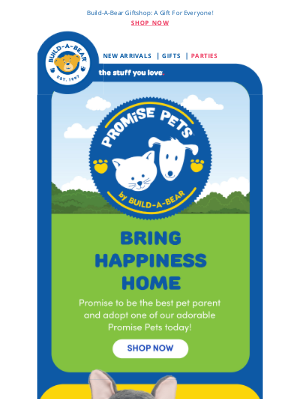 Build-A-Bear Workshop - Pick Your Pet and Promise to Love It FURever!