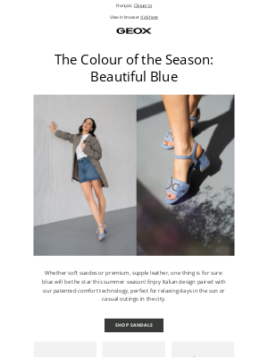 Geox - The Colour of the Season: Beautiful Blue 💙