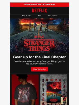 Netflix - The Epic Conclusion Is Coming: Shop Stranger Things Collection!