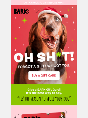 BarkShop - Get a BARK eGift Card and save Christmas!